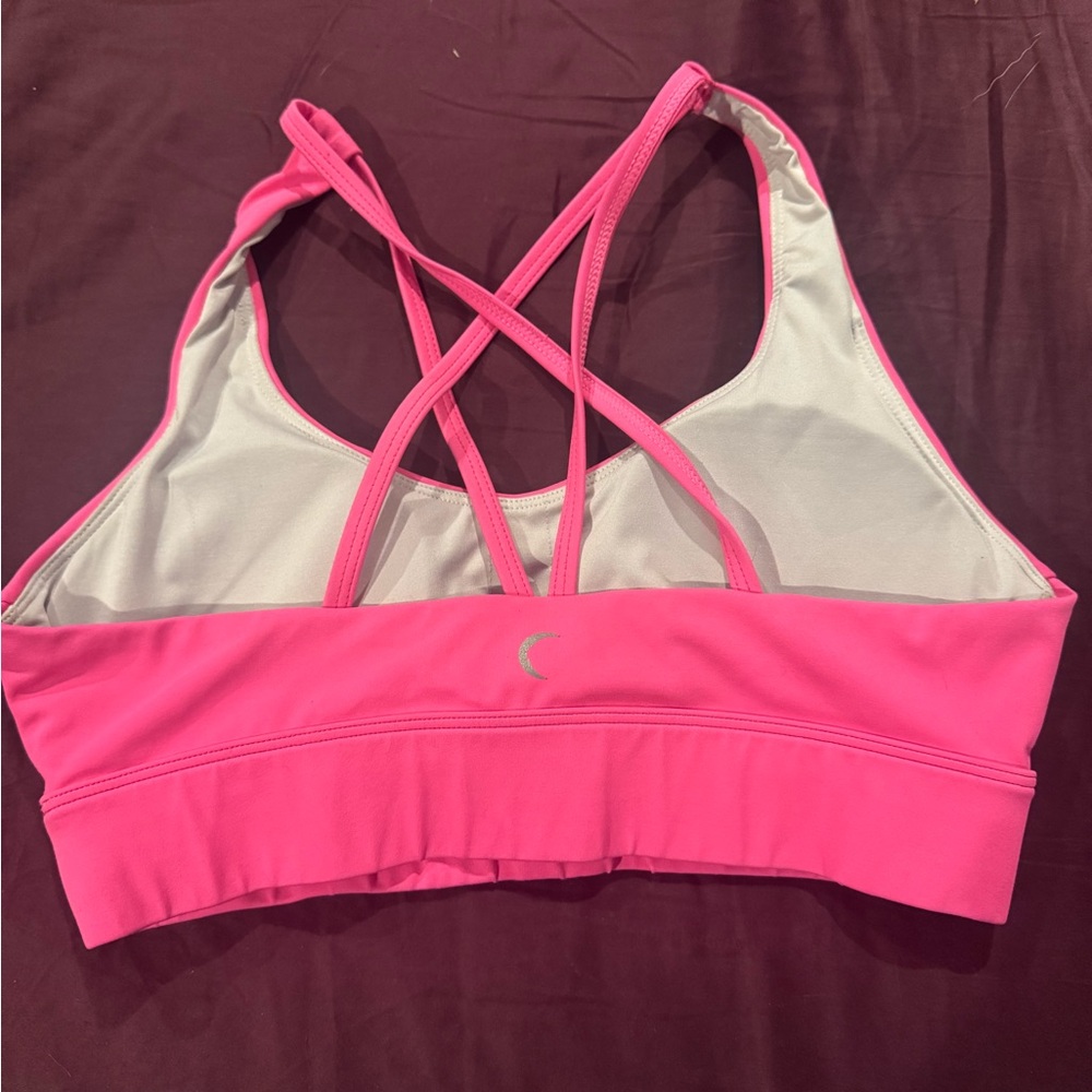 ZYIA Pink and Gray Sports Bra